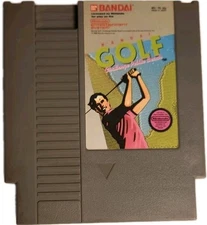 Bandai Golf Challenge Pebble Beach Nintendo NES Cartridge Working Video Game VTG