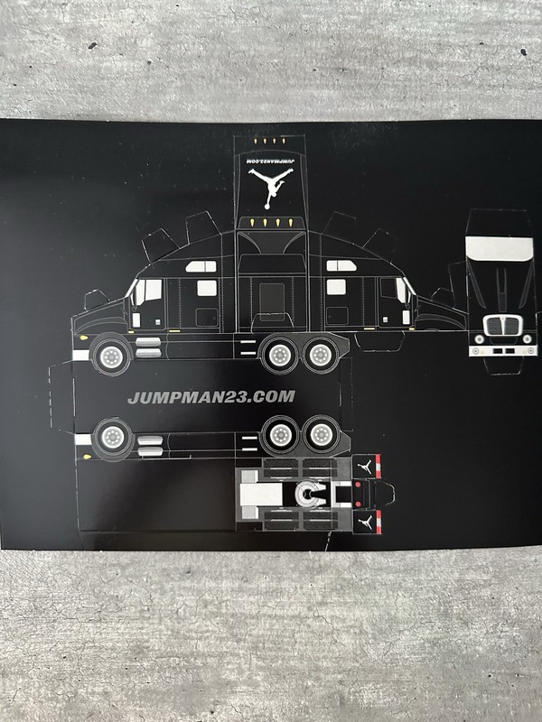 Michael Jordan Black Love Truck Cutout 2003 air Advertisement 3 xi I nike sb iv