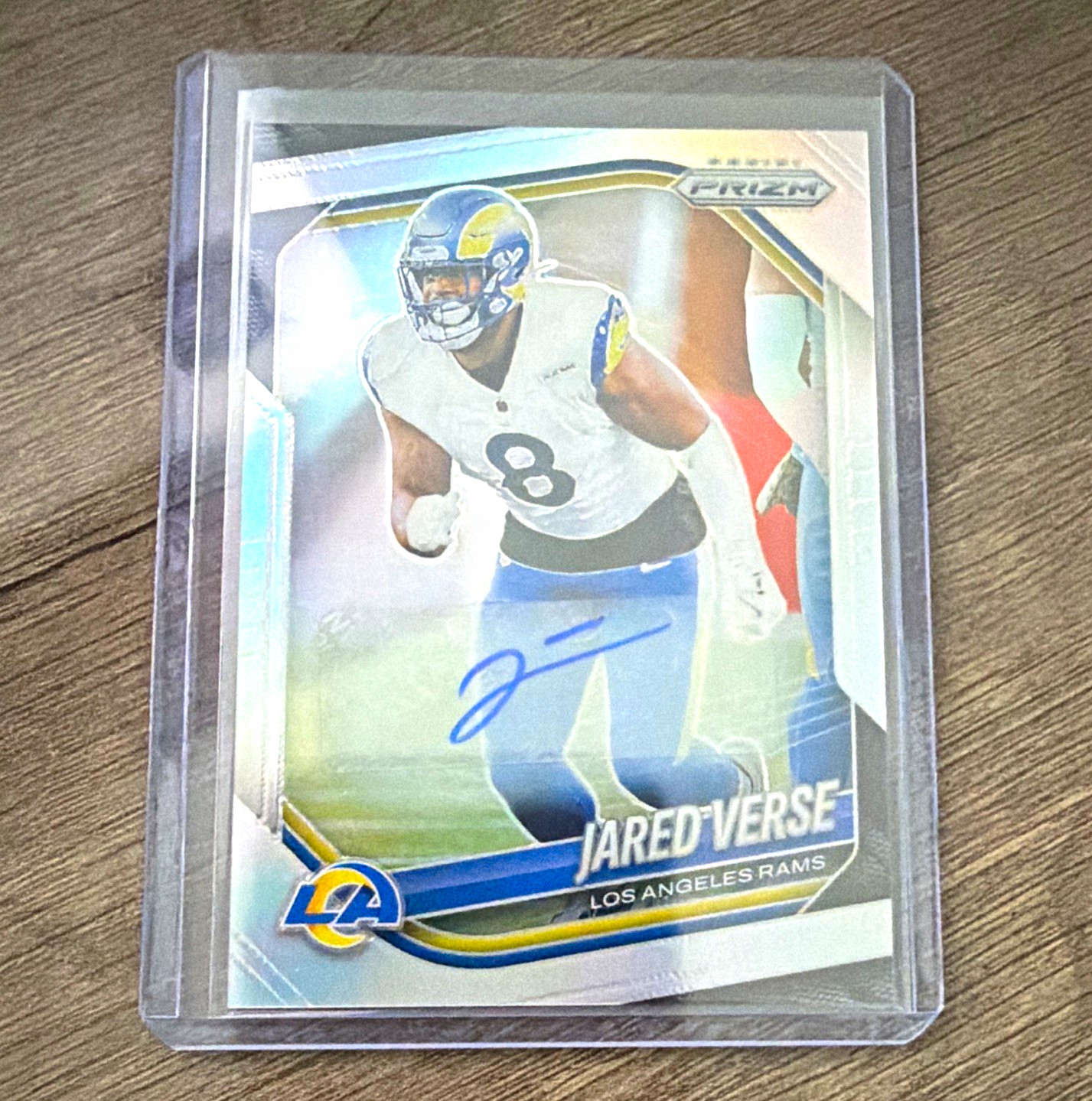 2025 Prizm Football Jared Verse #30 Los Angeles Rams Silver Auto