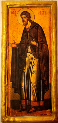 Saint Laurus Lauros Lavros Martyr The Stone Mason Eastern Orthodox Icon Art