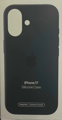 Genuine Apple Silicone Case with MagSafe For iPhone 17 - Black