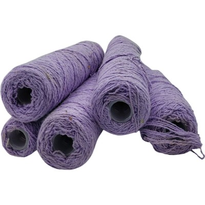 Vintage 1980s Lavender Purple Yarn Spools for Knitting Weaving Crochet Lot of 5