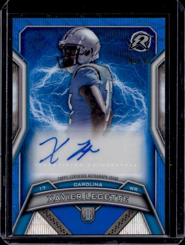 2024 Topps Resurgence Xavier Legette Rookie Signature RC Blue Surge Auto #43/99