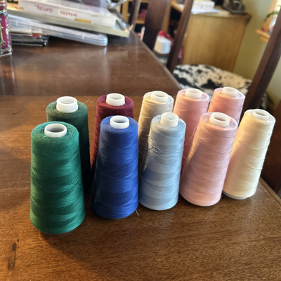 Lot Of 10 Serger  Thread - See Description