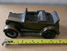 Vintage 1974 Banthrico 1929 Ford Model A Convertible Rumble Seat Metal Car Bank