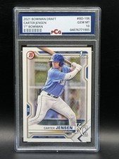 2021 Bowman Draft - 1st Bowman Carter Jensen #BD-106 (RC) Graded PCG 10 🔥📈