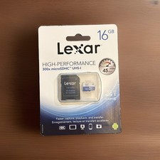 Lot of 5 - Brand New Lexar High Performance 300x microSDHC UHS-I 16GB w/Adapter