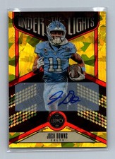 2023 Legacy Josh Downs #UL-JDO Under the Lights Yellow Diamond Autographs #/25