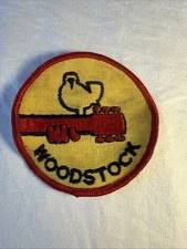 Vintage 1969 Woodstock Patch - Peace Dove Logo Music Festival ORIGINAL REAL RARE