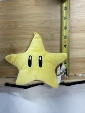 Super Mario Bros Yellow Star Power Up 6 Inch Plush
