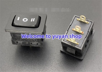 10pcs Defond CRT-1215-Y rocker switch 3 pins 3 positions 15A 125VAC #am