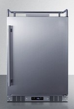 Summit SBC682NK 24"W Built-In Kegerator - No Tap Kit - Stainless Steel
