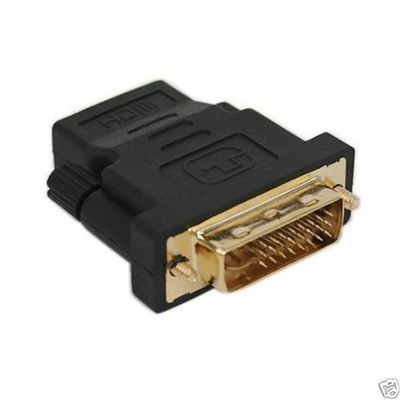 HDMI Buchse auf DVI Stecker Adapter 24+5 vergoldet FULL HD Beamer PS3 TV LED PS4