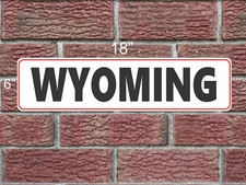 WYOMING Metal Sign USA State