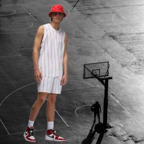 Nike Air Jordan Basketball Trikot und Shorts passendes Set Herren Gr. L Gym weiß - Bild 10 von 13