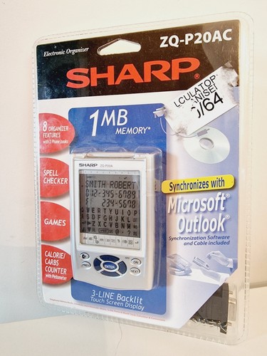 New Sharp ZQ-P20AC PDA Electronic Personal Organizer 1 MB Memory NIP - Picture 1 of 6