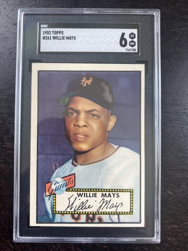 1952 Topps Willie Mays SGC 6 #261 Rookie Card