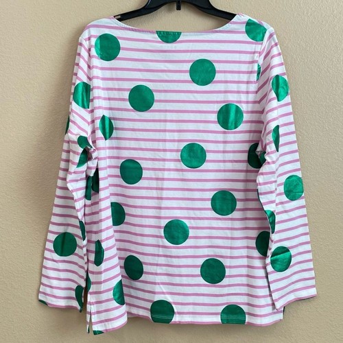 Boden New Size 16/18 Ella Cotton Long Sleeve Breton Top Easter Spring Casual - Picture 2 of 9