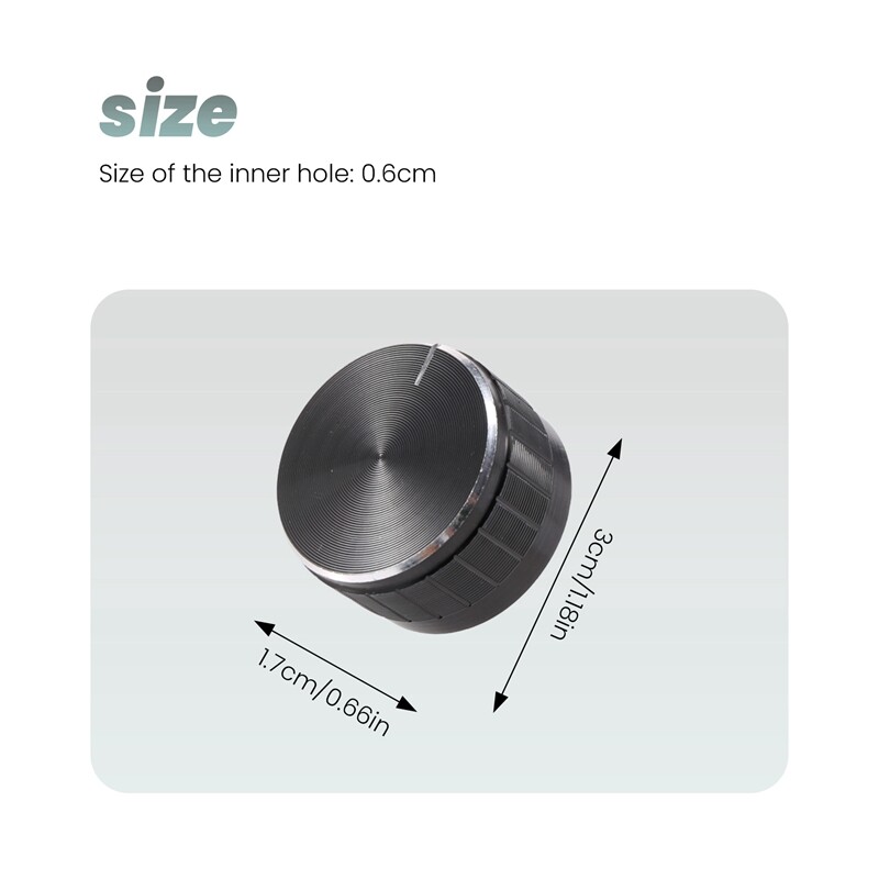 5X(Black Aluminum Volume Control Amplifier Knob Wheel I3F6)2838 eBay