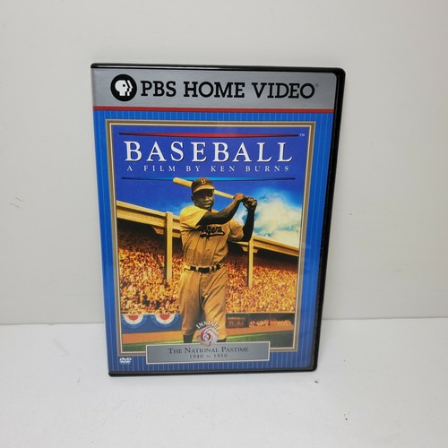 PBS Baseball Home Video DVD Inning 6 National Pastime 19401950 Jackie
