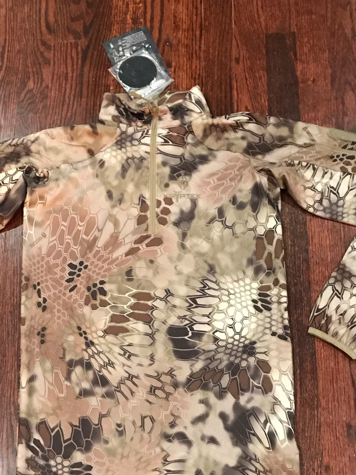 NWT$100 Mens Kryptek Valhallacamo Shirt Zip Neck Long Sleeve XS - Image 2 of 4