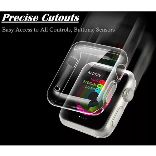 Case For Apple Watch Series 7 6 SE 5 4 3 Ultra Thin Soft Screen Protector Cover - Picture 6 of 12