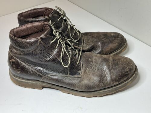 SOREL Madson II Chukka Waterproof Boots Brown Leather Men’s Size 14 / 47