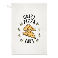 VerrüCkte Pizza Damen Stars Geschirrtuch SpüLlappen Fast Food Lustiger Witz