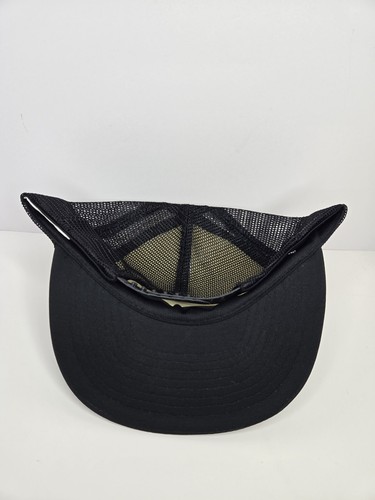 Vintage Idaho Snapback Trucker Hat Black White Puff Print Cap Winner Tourist - Picture 11 of 23