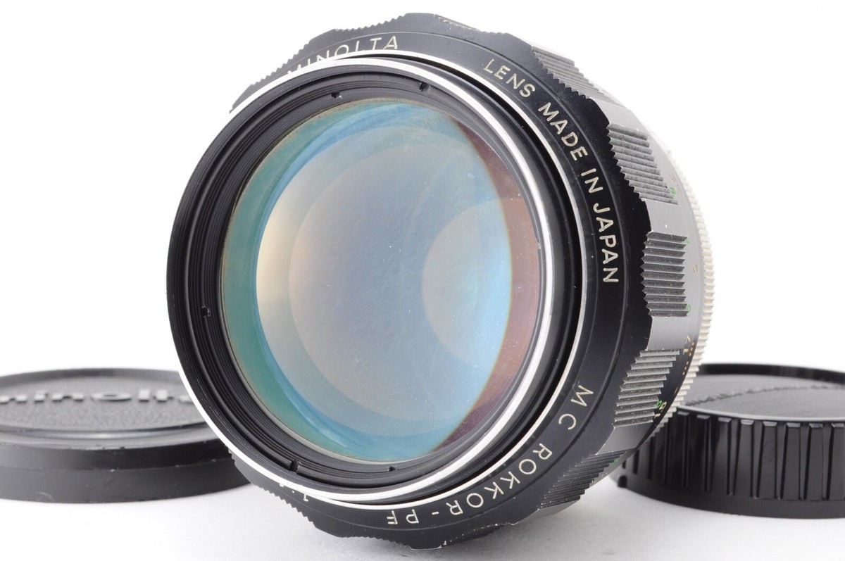 【美品】ミノルタ MC-ROKKOR PF 85mm F1.7 後 201 minolta MC ROKKOR-PF 85mm F1.7 整備済 ミノルタ（22469