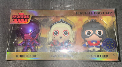 The Suicide Squad Walmart Exclusive Figural Bag Clip Set of 3 w/ Peacemaker  