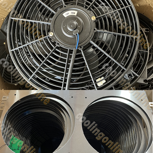 Aluminum Radiator 12 Inches Fan Shroud For 1996-05 Chevy Blazer C1500 S10 Jimmy Sonoma Electric Radiator Fan