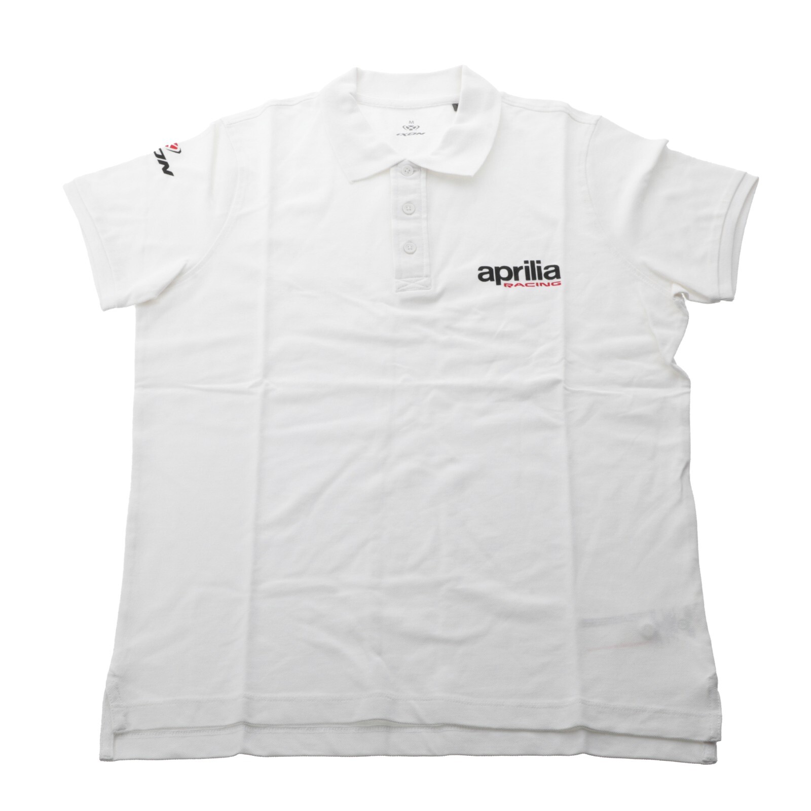 Polo de algodón blanco para Piaggio Aprilia (N/P 607136M03PS)