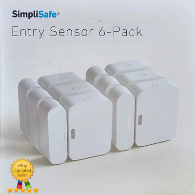 NEW 6 PK SimpliSafe Home Security LATEST Gen3 Window/Door Entry Sensor ES3 White