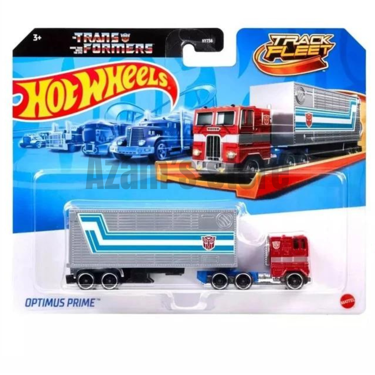 1/64 フレイトライナー トランスフォーマー オプティマスプライム　ミニカー Hot Wheels Transformers 1:64 Track Fleet Optimus Prime Truck Ready