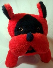 17 Long x 12" Tall Red Bulldog Plush Stuffed Animal Great Condition