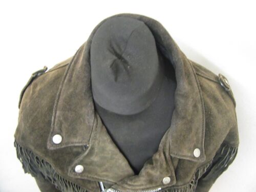 RARE VINTAGE SCHOTT PERFECTO FRINGED LEATHER MOTORCYCLE JACKET SIZE 46 OR XL - Picture 2 of 19