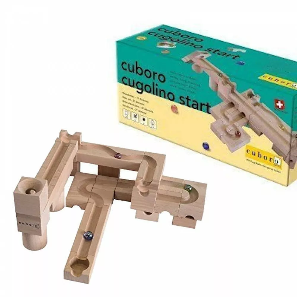 Cuboro Educational Toy Cugolino Start Wooden Marble Run Fast Shipping Japan