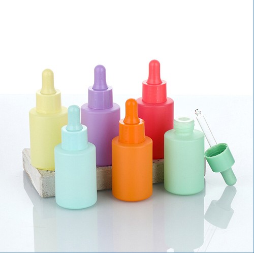 30ml Dropper Bottle Macaron Colored Glass Container with Drop Pipettes Cap UK - Picture 15 of 15