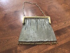 1920's Silver mesh tassel purse