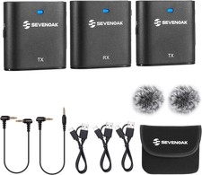 Sevenoak 2.4ghz Wireless Lavalier Microphone System For Camera/phone 328ft Range