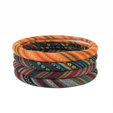 Boho Universal Car Steering Wheel Covers Linen Cloth Ethnic Auto Accessories