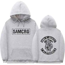 Sons of Anarchy SAMCRO Double Sided Print Hoodie Sweatshirt Men Womnen