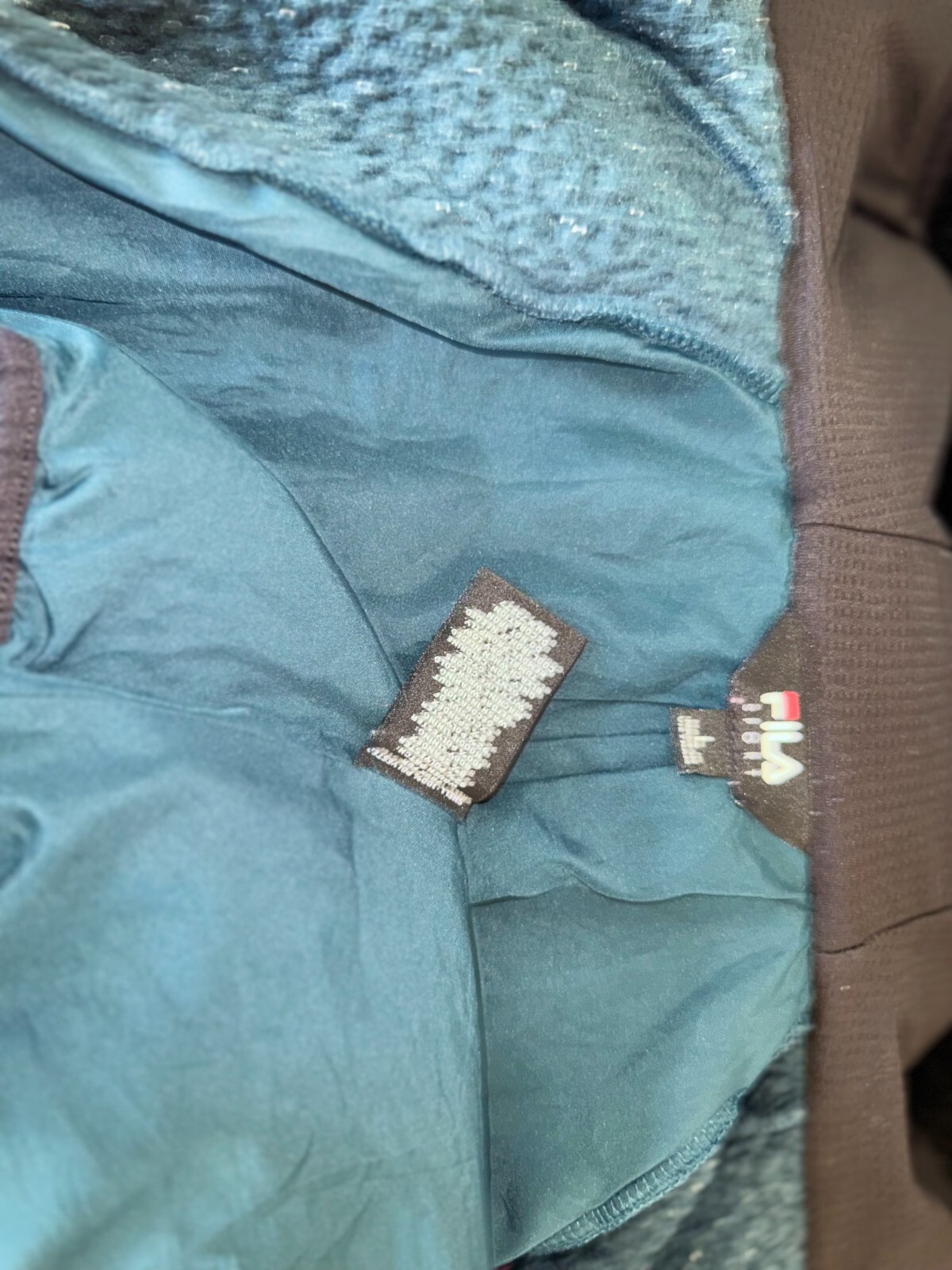 Felpa con cappuccio vintage FILA Sport Sherpa pile donna grande