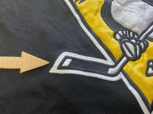 Reebok Pittsburgh Penguins #58 Kris Letang Vintage NHL Hockey Jersey Fight Strap - Picture 8 of 13