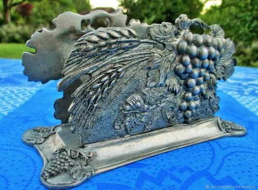 Porte-serviettes ancien porte-serviettes années 50 du XXème siècle Antique napki - Photo 3/4