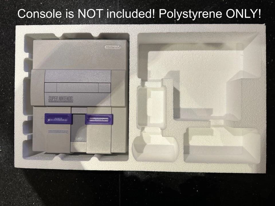 Reproduction Polystyrene (aka Polys/Inserts/styrofoam) for Nintendo SNES Console - Image 2 of 4