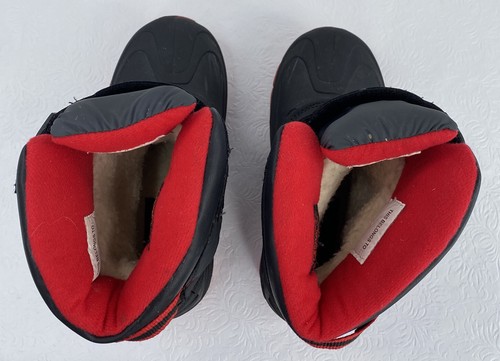 Botas para niño talla 13 negras rojas azules termolita gancho y cierre de bucle de gato y jack - Imagen 5 de 12