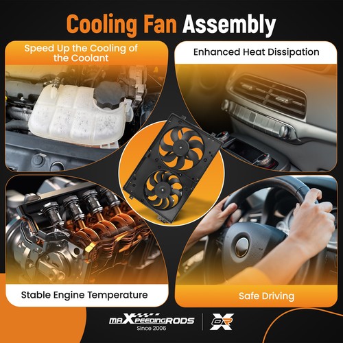 Cooling Fan for Audi TT 2000-2004 for VW Clasico/Golf 1999-2014 1J0121205B - Picture 10 of 12