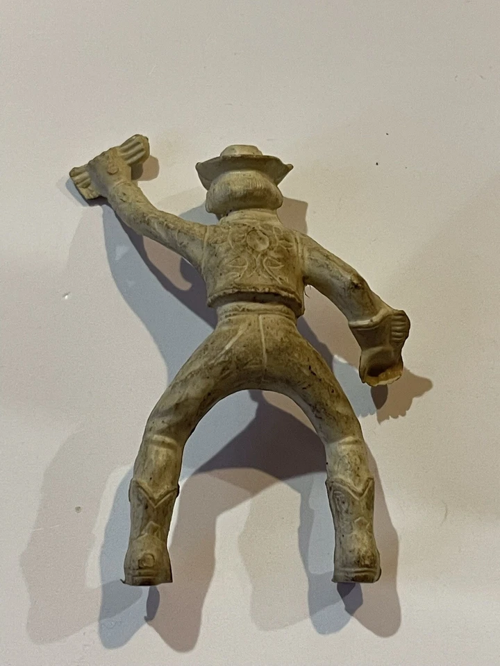 MARX 60MM WESTERN TOWN VAQUERO, AMARILLO, VINTAGE, ORIGINAL Foto 2 de 2